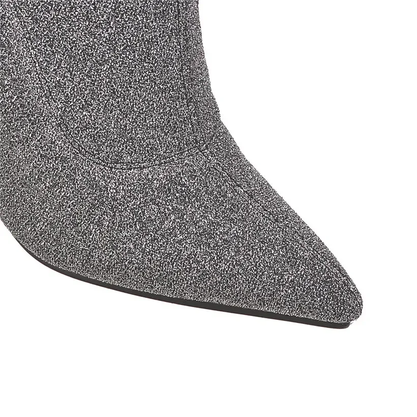 Plus Size Stretch Leopard Over - đánh giá và giá Sock Boot Women