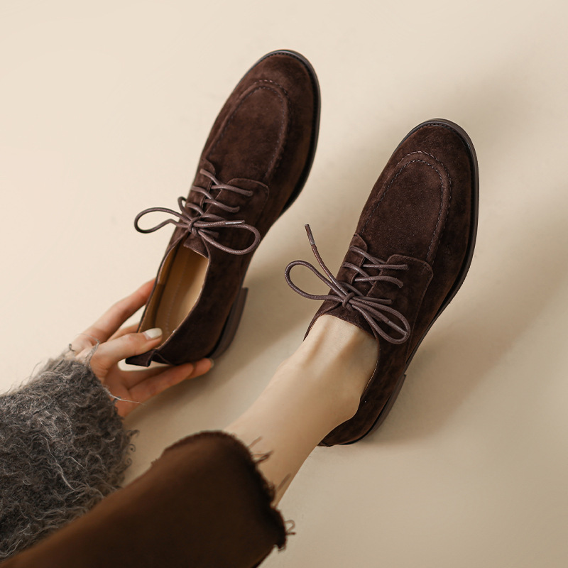 2025 Spring and Autumn New Wom - đánh giá và giá Oxford Lace Up Women