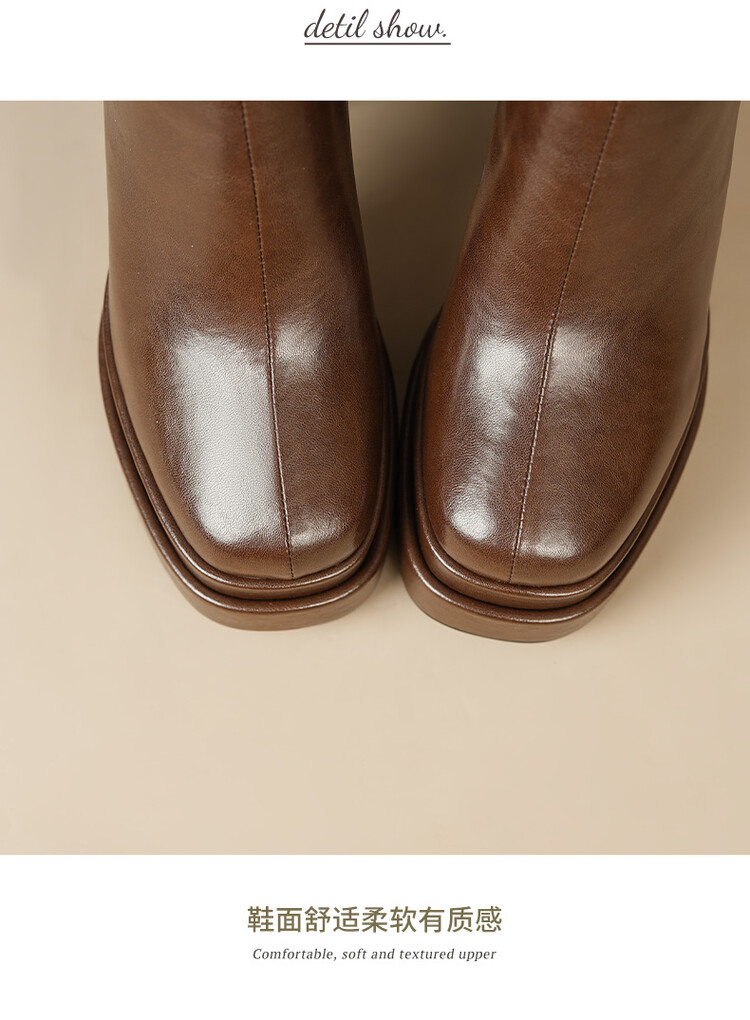 Autumn and Winter Soft Leather - đánh giá và giá Knee High Boots Women